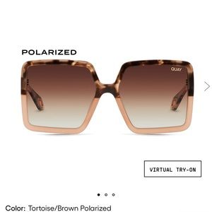 Quay Almost Ready polarized oversized sunglasses